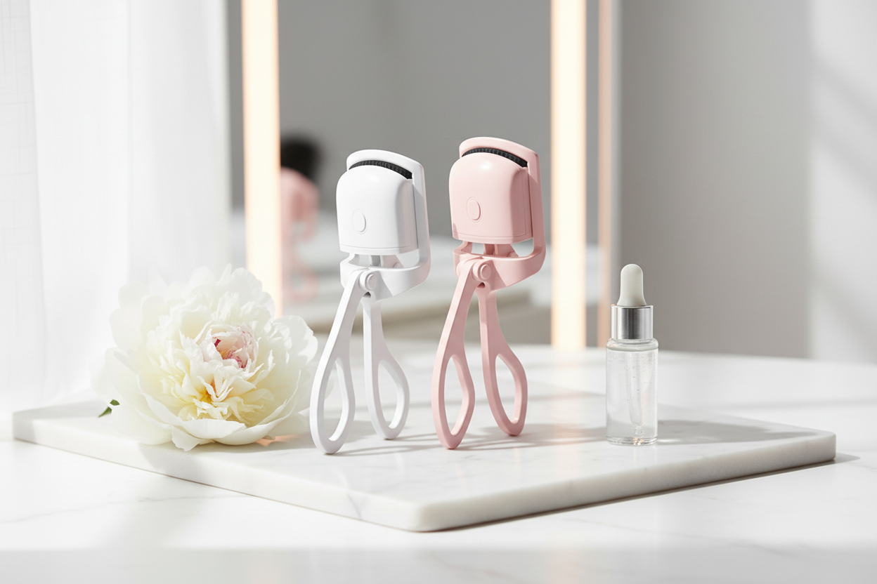 Low Side Angle Lifestyle – Heated Eyelash Curlers